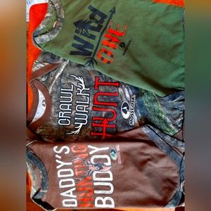 Lot Of 3 3-6 Mo Mossy Oak Onsies